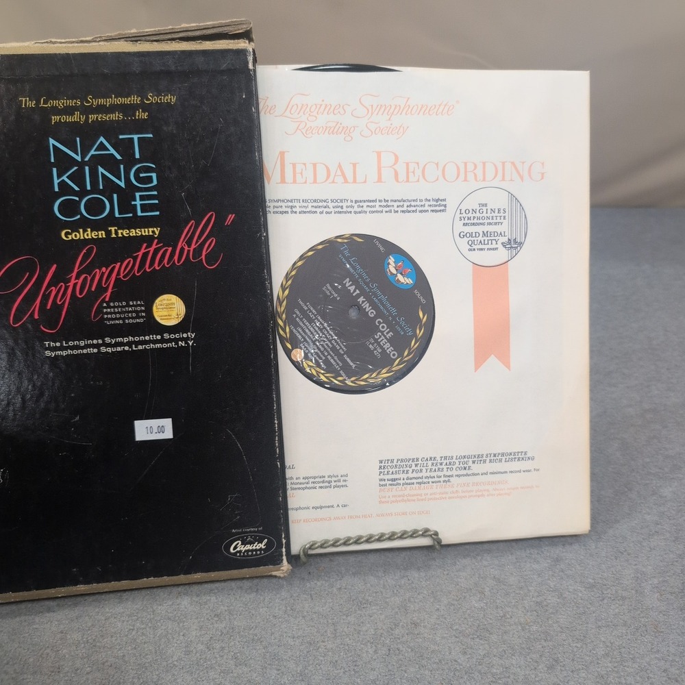 Nat King Cole‎ Unforgettable Golden Treasury Longines Symphonette Vinyl Box Set - Picture 3 of 3